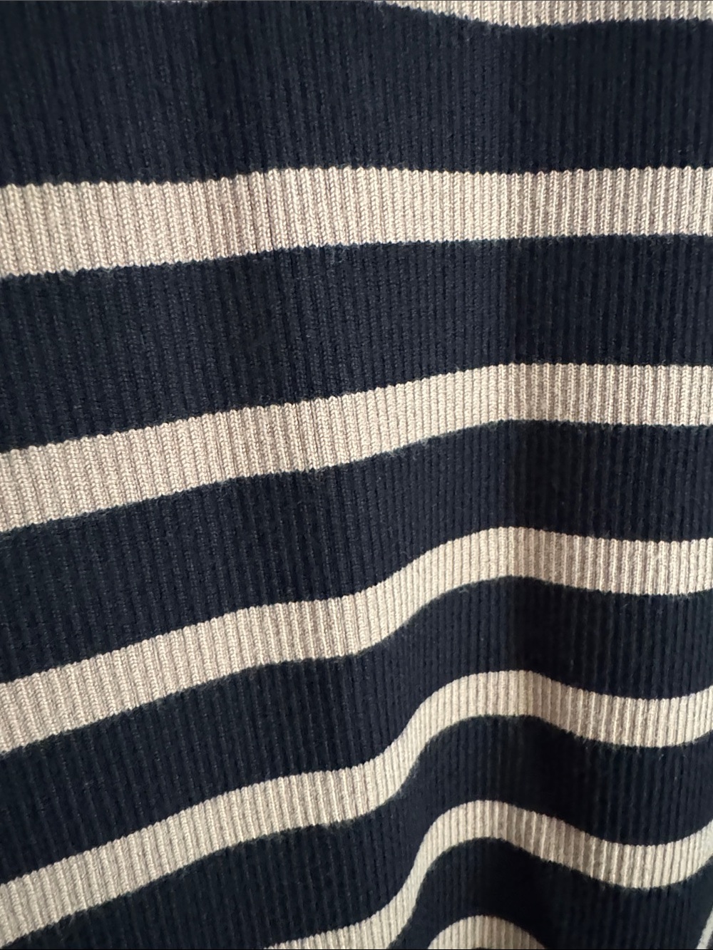 Caroline Constas Black and Tan Striped Polo Midi Dress - Picture 6 of 10